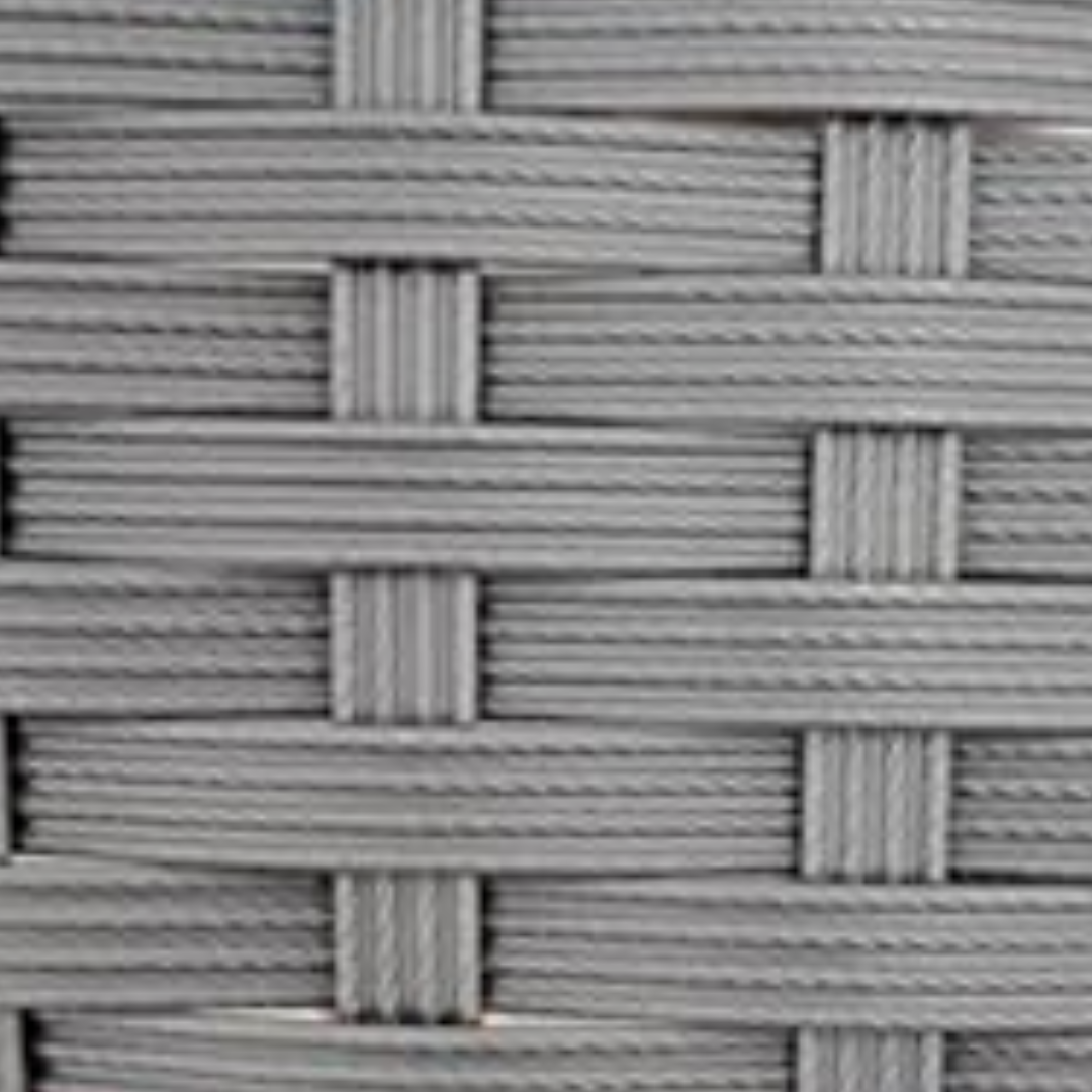 Gray Trimmed Synthetic Rattan Roll